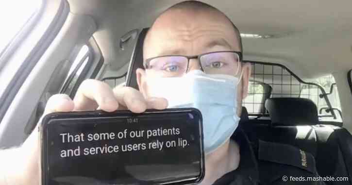 Brilliant paramedic uses voice-to-text app to talk with patients who lipread