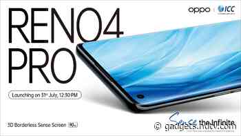 Oppo Reno 4 Pro to Launch in India on July 31 on Flipkart
