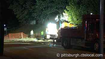 Crews Repair Water Main Break In Oakland
