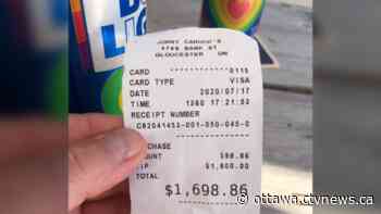 Ottawa man leaves $1600 tip at local restaurant one week after story of $1500 tip - CTV News Ottawa