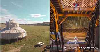 You Can Rent A Huge Yurt Near Ottawa & You'll Sleep Surrounded By Wild Buffalo (PHOTOS) - Narcity Canada