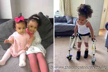 Crayford 'miracle' girl defies odds & takes her first steps