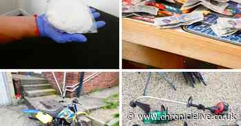 Three suspected drug dealers arrested as amphetamine and stolen tools found