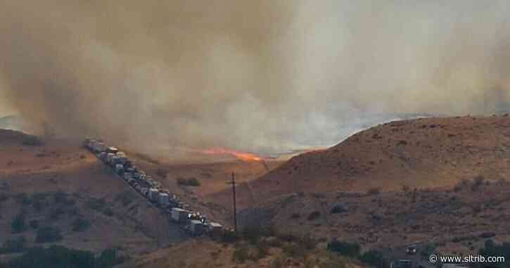 I-15 reopened as wildfire continues in Washington County