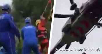 Missing pensioner airlifted to safety after 8 hour search operation