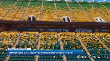 Edmonton’s CFL team reviewing controversial name amid public pressure