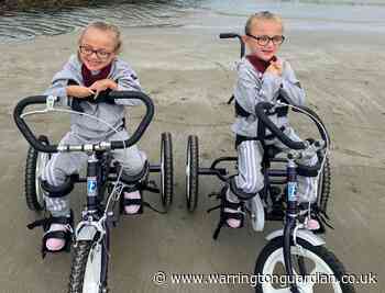 Twins with cerebral palsy gifted trikes thanks to Steve Morgan Foundation and The Boparan Charitable Trust