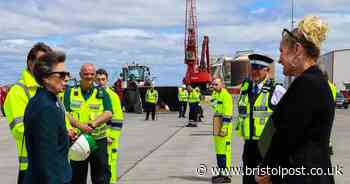 Princess Anne visits Bristol Port to meet key workers