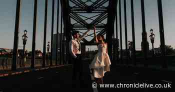 Couple’s wedding photoshoot shows Tyne Bridge as you’ve never seen it before