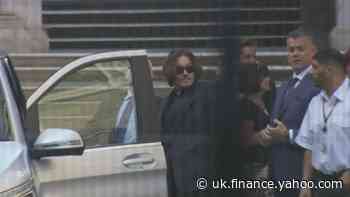 Johnny Depp departs court on third week of trial