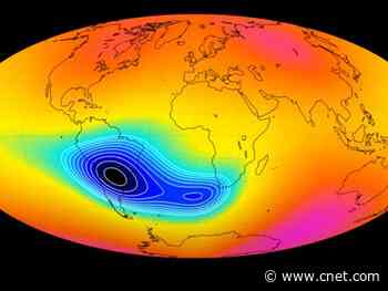Mysterious anomaly weakening Earth's magnetic field is older than we thought     - CNET
