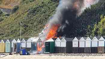 Bournemouth beach blaze ’caused by camping stove in hut’