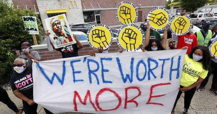 Workers protest racial inequality on day of national strike