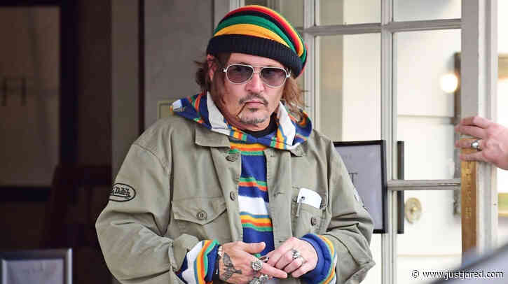 Johnny Depp Goes Casual During a Break from His Trial