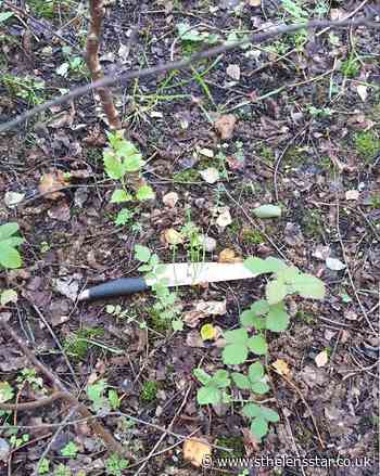 Police seize knife during search of open ground - St Helens Star
