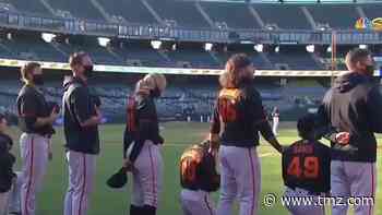 S.F. Giants Players & Coaches Kneel For Anthem, Trump Calls It 'Great Disrespect'