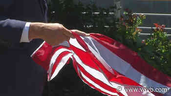 Flags are raised at Buffalo and Erie County Naval & Military Park