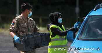 Mobile Covid-19 testing unit set up- and you don't have to book