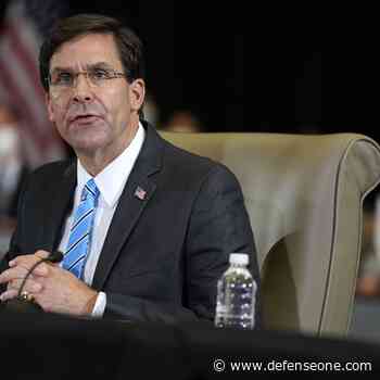 No Orders To Reduce Troops in South Korea Yet, Esper Says