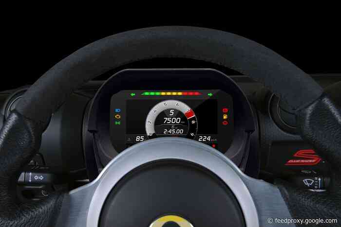 Lotus launches new plug and play Digital Instrument Pack for track days