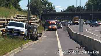 Construction worker OK after being struck at west Edmonton site - CTV News Edmonton