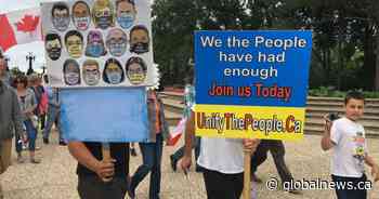 Anti-mask rallies draw crowds in Calgary and Edmonton amid coronavirus pandemic - Globalnews.ca