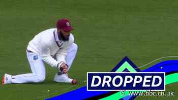 England v West Indies: Ben Stokes dropped at extra cover by John Campbell
