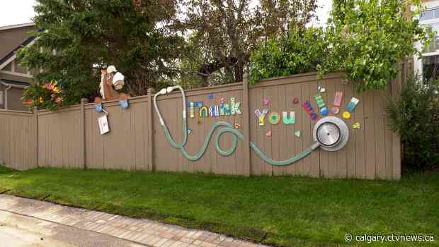 Local fence mural sparks joy in northwest Calgary community