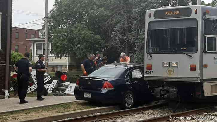 1 Person Injured After Vehicle And Light Rail Car Crash In Dormont