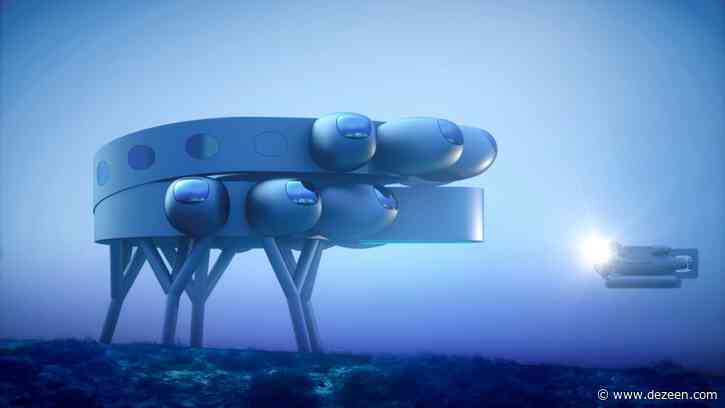 Proteus is an underwater habitat with a greenhouse designed by Yves Behar