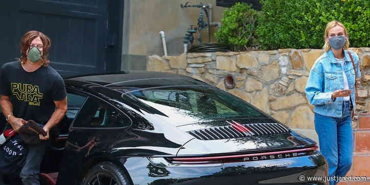 Diane Kruger & Norman Reedus Bring Wine to Visit a Friend in LA