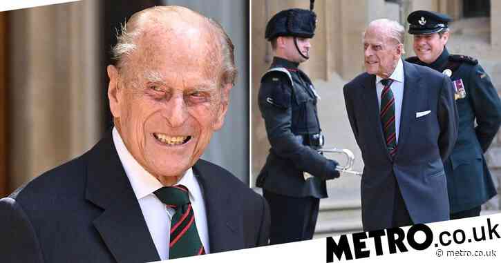 Prince Philip seen in public for first time in a year as he hands over ...