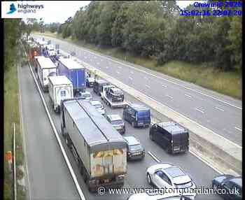 M6 closed in both directions due to lorry fire