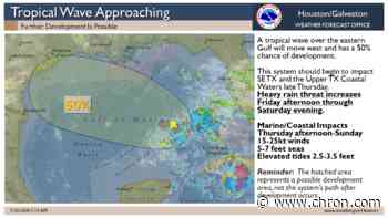 Rain in Houston a certainty as Gulf storm threat increases