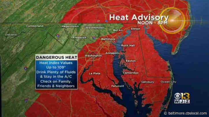 Maryland Weather: Code Red Extreme Heat Alert Extended To Thursday