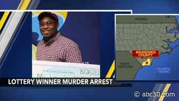 NC man who won $10 million lottery prize in 2017 charged with murder