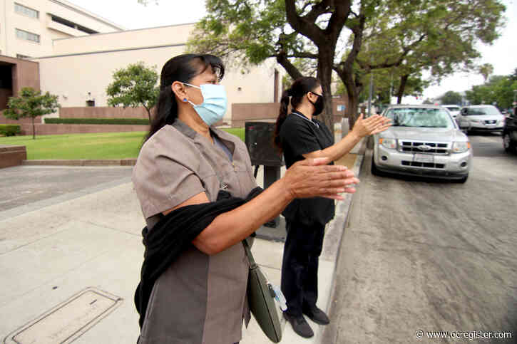 Hotel, healthcare workers protest alleged lack of COVID-19 protections