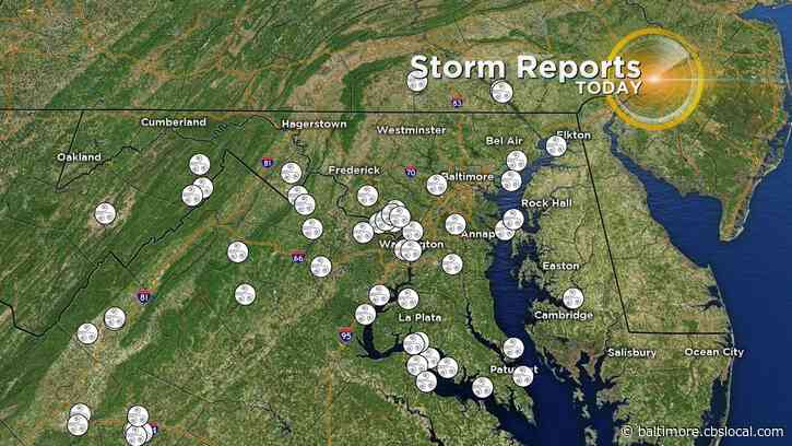 Maryland Weather: Severe Thunderstorm Warnings In Effect For Much Of State; More Than 17K Without Power