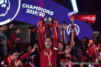 Liverpool Premier League trophy presentation in pictures: Stars celebrate title success with Anfield fireworks