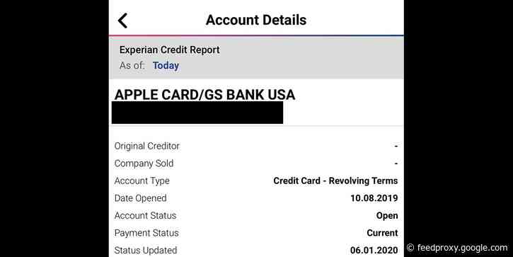 Apple Card showing up in Experian reports; may help or harm your credit rating