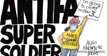 Bagley Cartoon: Antifa Super Soldier