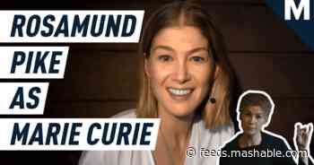 Rosamund Pike on playing Marie Curie in 'Radioactive'