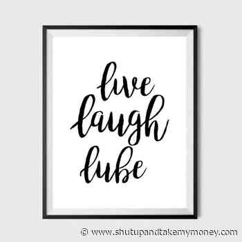 Live Laugh Lube Poster