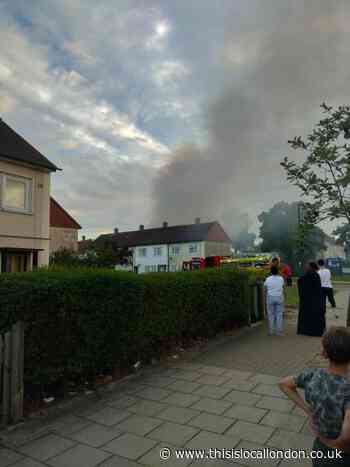 Explosion causes flames to break out in Harrow Weald gardens