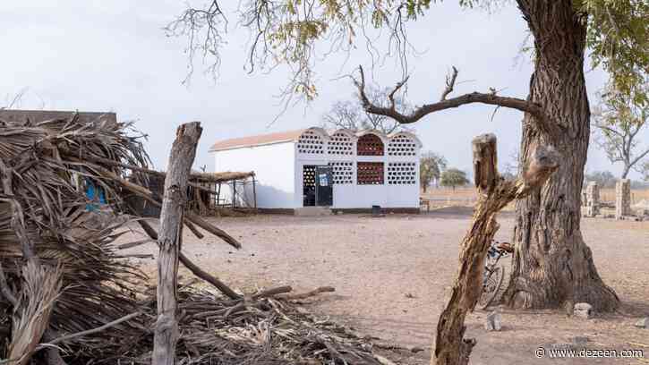 Perforated-brick school created from hospital test facade in Senegal