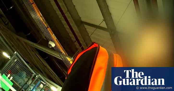 Undercover footage: manager at Sports Direct warehouse says worker can't leave during break – video