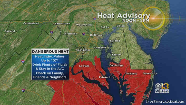 Maryland Weather: Another Heat Advisory In Effect For Parts Of The State; Storms Possible