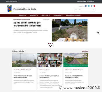 Online da domani il nuovo sito della Provincia di Reggio Emilia - Modena 2000