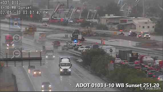 TRAFFIC ALERT: Standing water on EB I-10, Sunset causing delays
