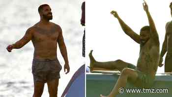 Drake Having a Blast On a Boat in Barbados, Vacation Floats On